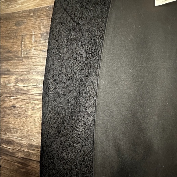 BCBG Black Lace Panel Pencil Skirt - Picture 4 of 8